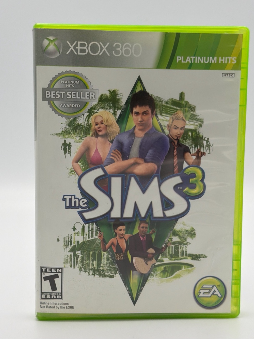 Xbox 360 The Sims 3 Platinum Hits - Green Case
